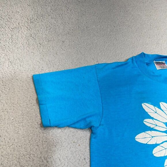 Vintage Oneita Shirt Mens Large Blue Dream Catcher Tribal Single Stitch USA Made - Picture 5 of 16